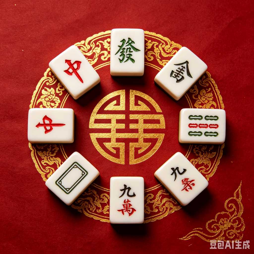 vintage style mahjong set